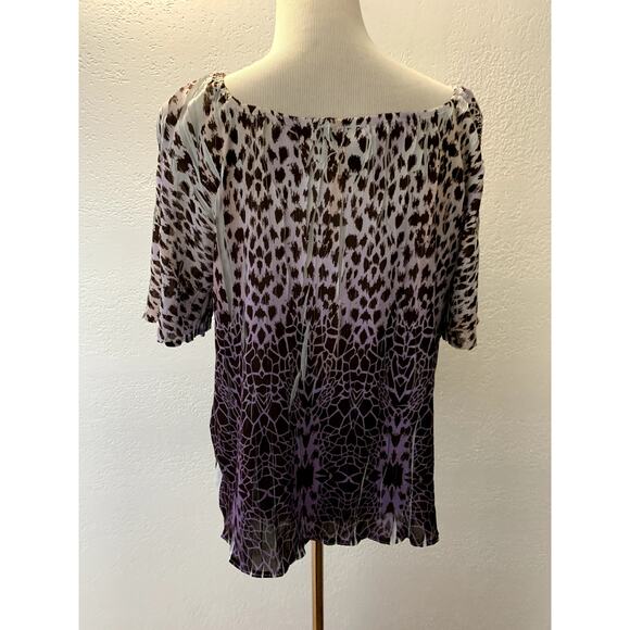 Lane Bryant Purple & White Top SIZE 14/16 - Picture 6 of 9